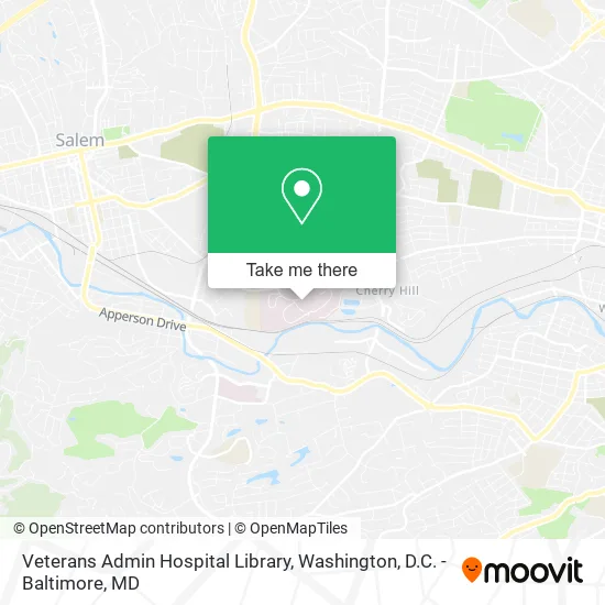 Mapa de Veterans Admin Hospital Library