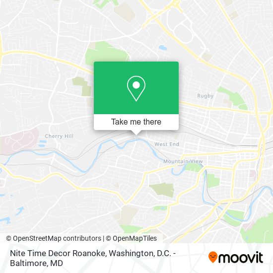 Mapa de Nite Time Decor Roanoke