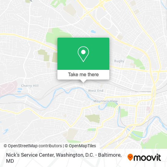 Nick's Service Center map