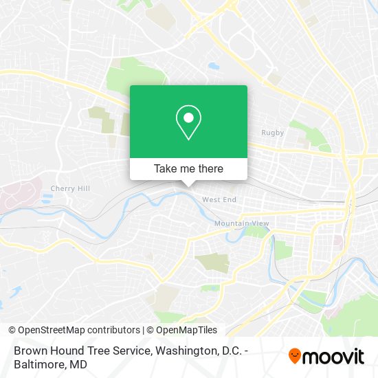 Mapa de Brown Hound Tree Service