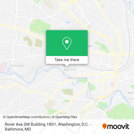 Rorer Ave SW Building 1801 map