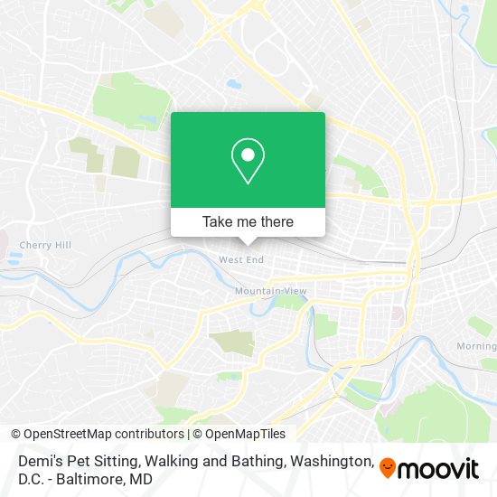 Mapa de Demi's Pet Sitting, Walking and Bathing
