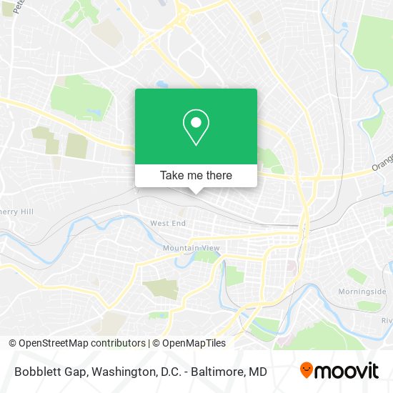 Bobblett Gap map