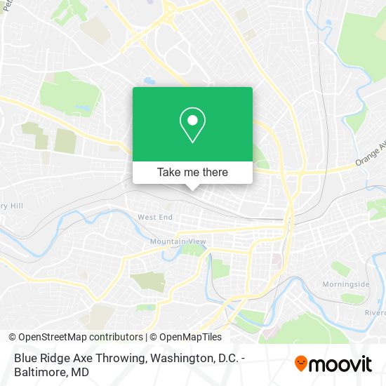 Mapa de Blue Ridge Axe Throwing