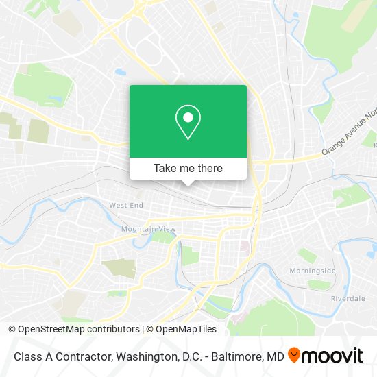 Class A Contractor map