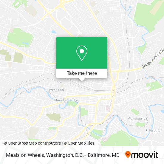 Mapa de Meals on Wheels