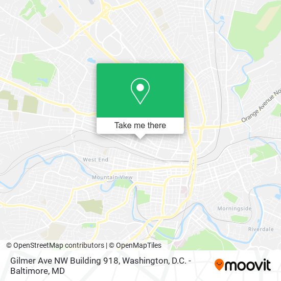 Mapa de Gilmer Ave NW Building 918