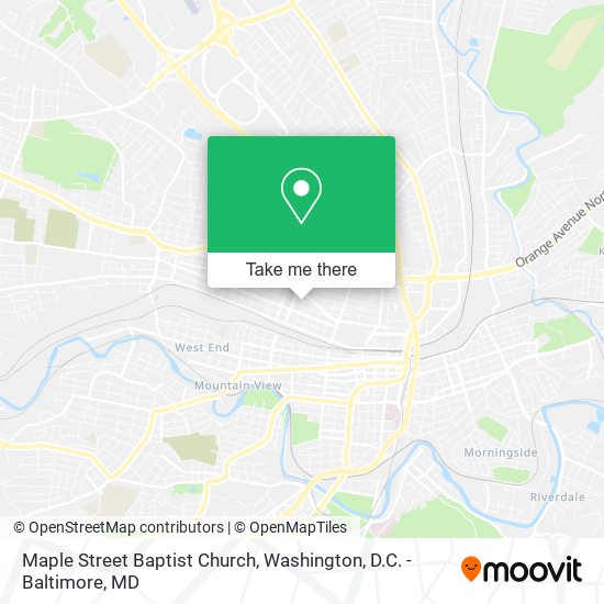 Mapa de Maple Street Baptist Church