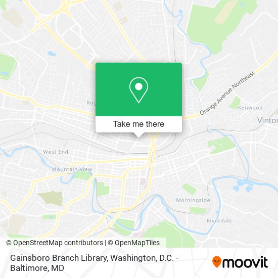 Gainsboro Branch Library map