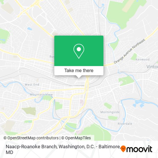 Mapa de Naacp-Roanoke Branch