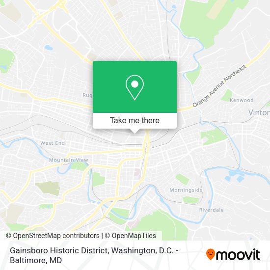 Gainsboro Historic District map
