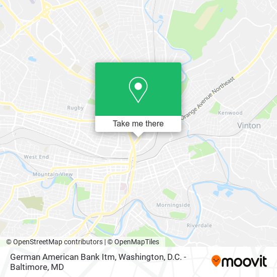 German American Bank Itm map