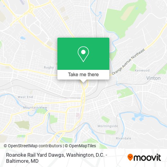 Roanoke Rail Yard Dawgs map