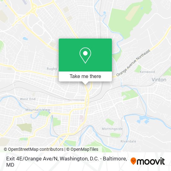 Exit 4E/Orange Ave/N map