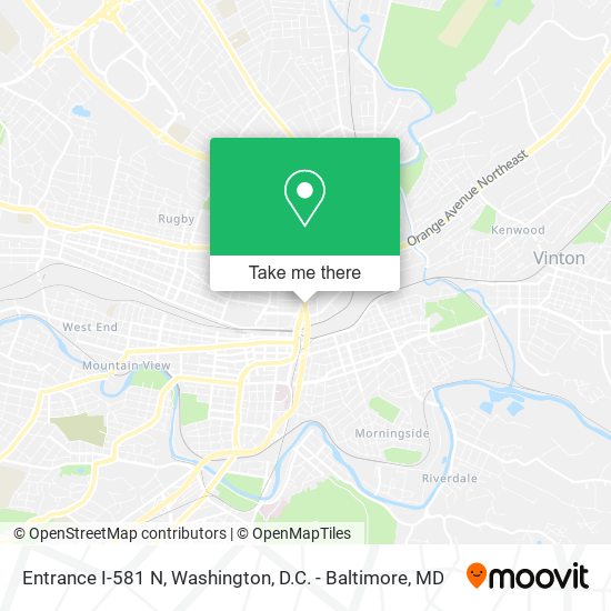 Mapa de Entrance I-581 N