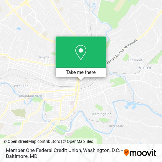 Member One Federal Credit Union map