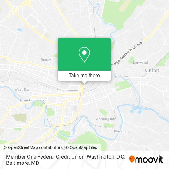 Mapa de Member One Federal Credit Union