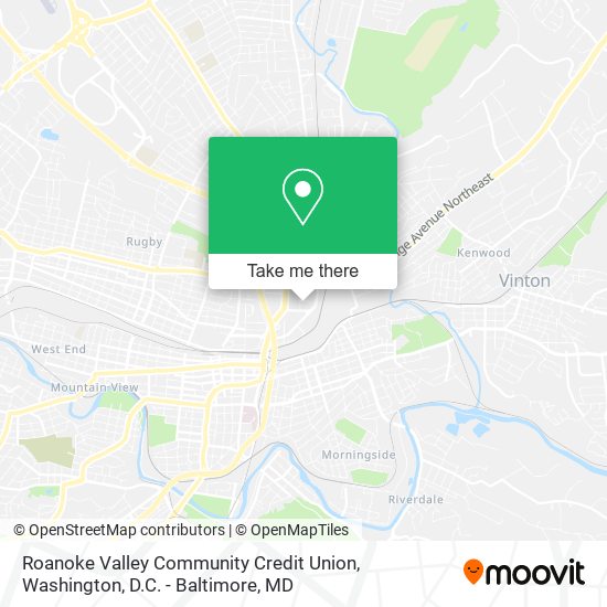 Mapa de Roanoke Valley Community Credit Union