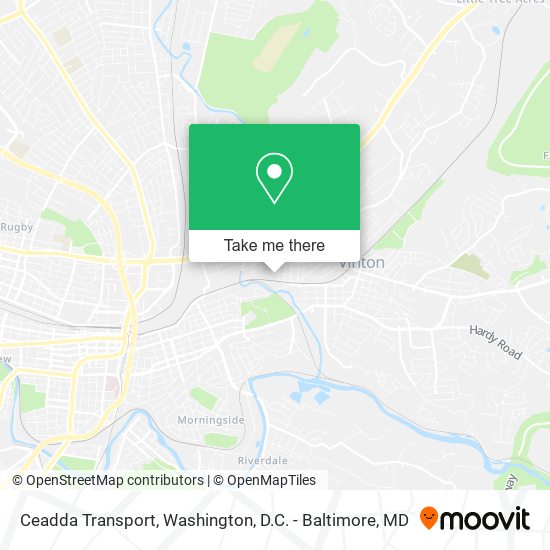 Ceadda Transport map