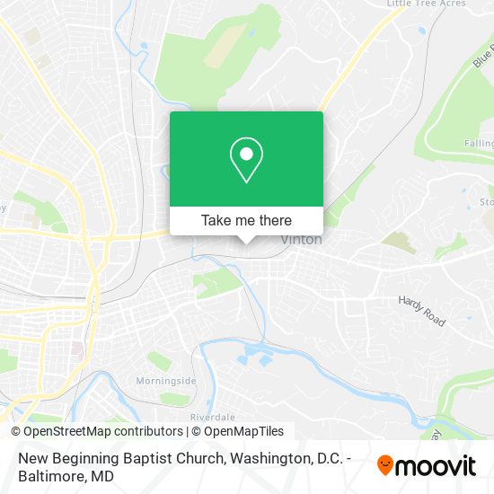 New Beginning Baptist Church map