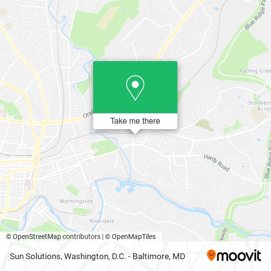 Sun Solutions map