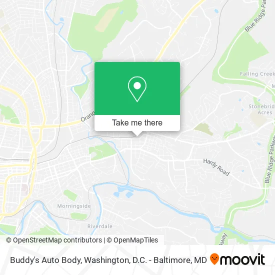 Buddy's Auto Body map