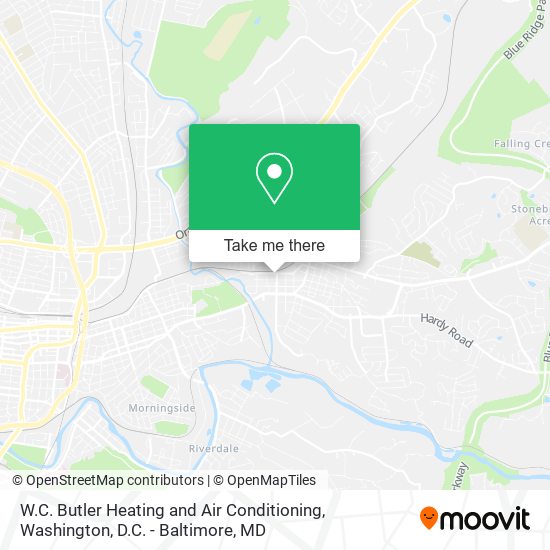 W.C. Butler Heating and Air Conditioning map