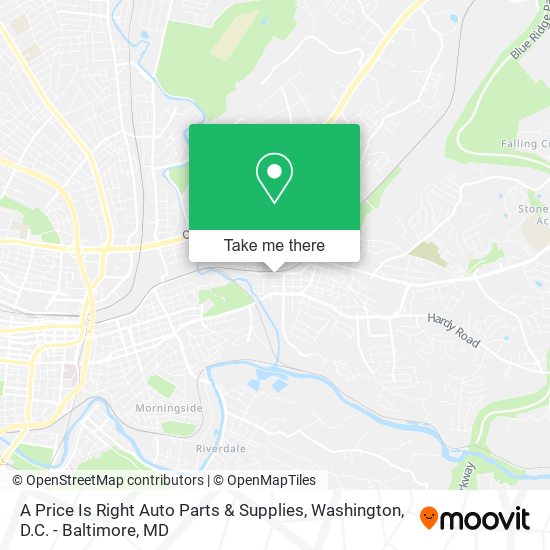 A Price Is Right Auto Parts & Supplies map