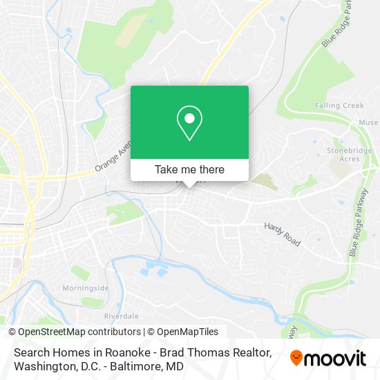 Search Homes in Roanoke - Brad Thomas Realtor map