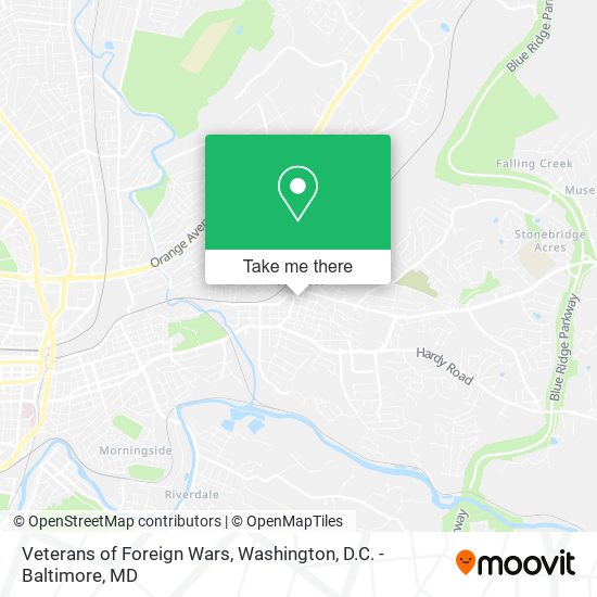 Veterans of Foreign Wars map