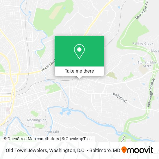 Old Town Jewelers map