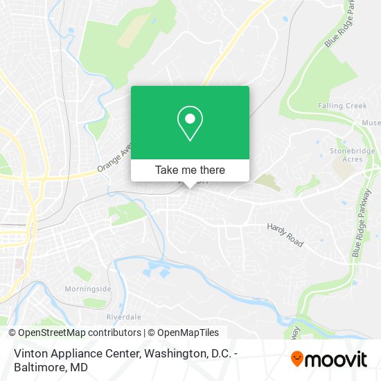 Mapa de Vinton Appliance Center