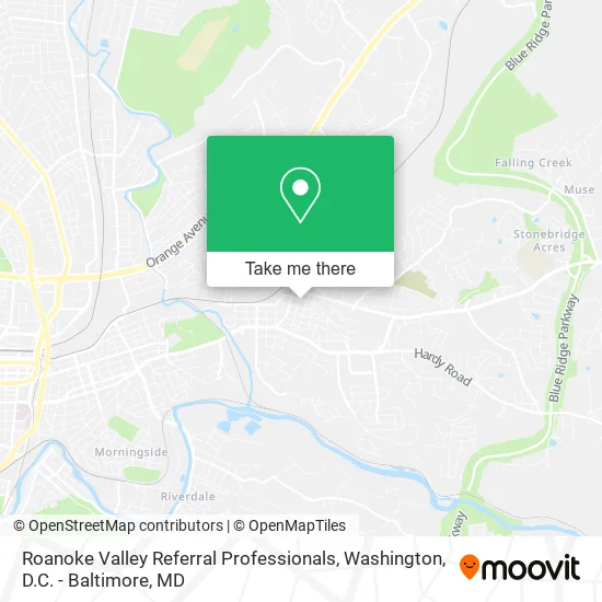 Roanoke Valley Referral Professionals map