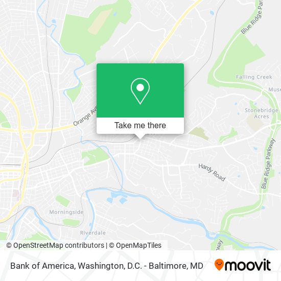 Bank of America map