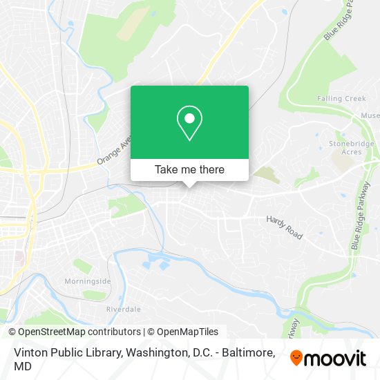 Vinton Public Library map