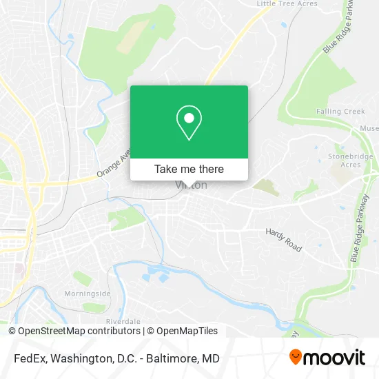 Mapa de FedEx