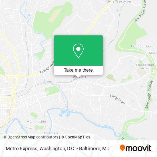 Metro Express map