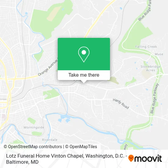 Lotz Funeral Home Vinton Chapel map
