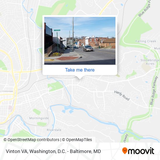 Mapa de Vinton VA