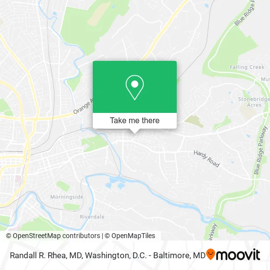 Randall R. Rhea, MD map