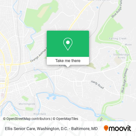 Ellis Senior Care map