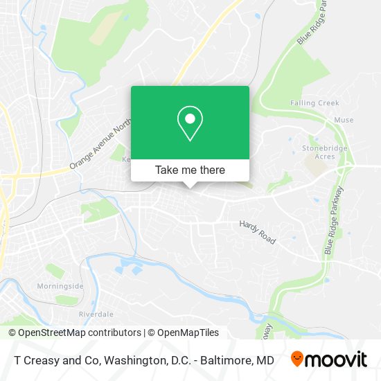 T Creasy and Co map