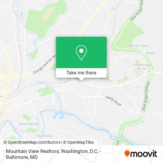 Mountain View Realtors map