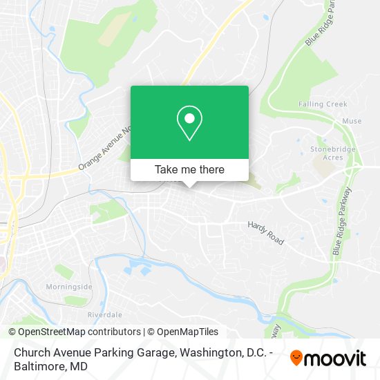 Mapa de Church Avenue Parking Garage