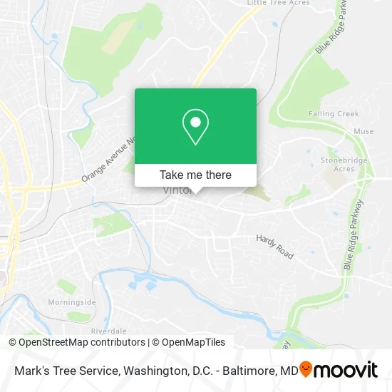 Mark's Tree Service map