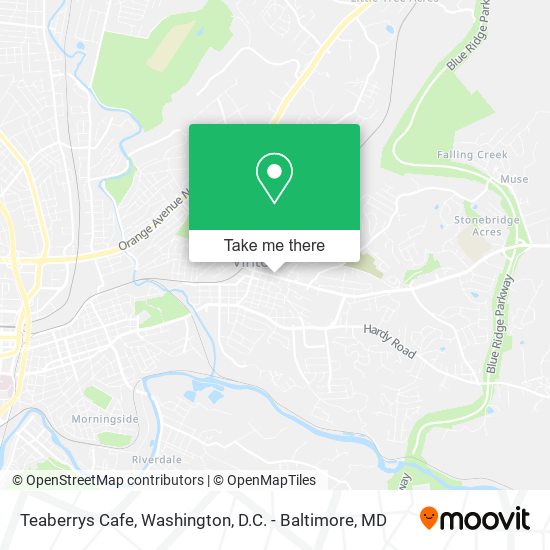Teaberrys Cafe map