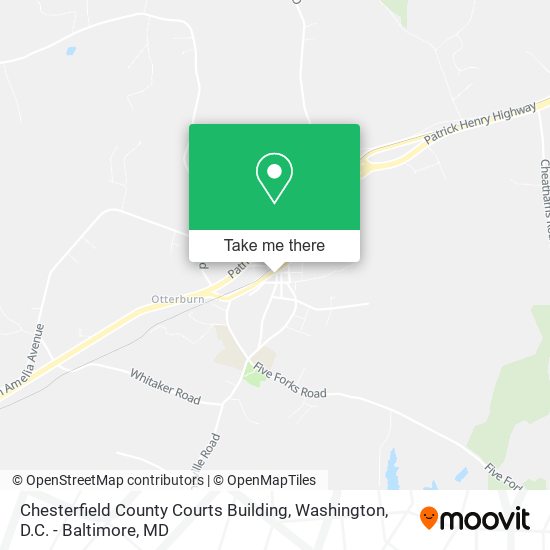 Chesterfield County Courts Building map