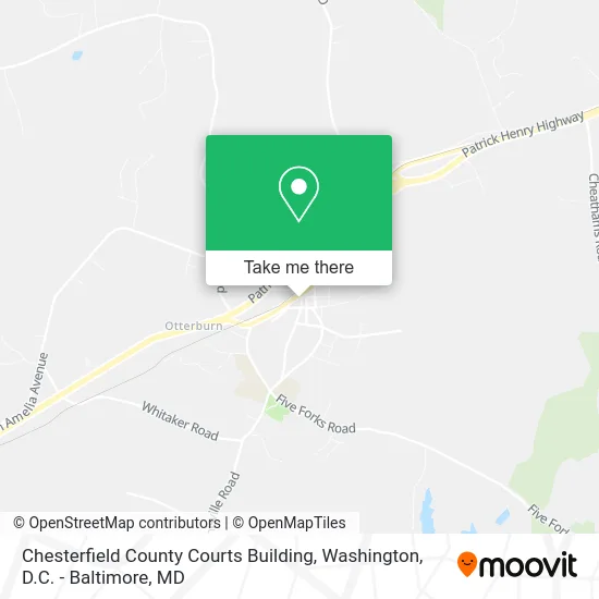 Chesterfield County Courts Building map