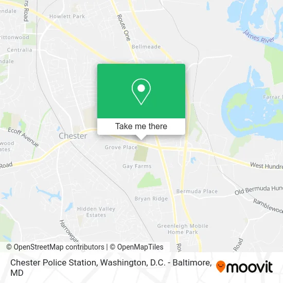 Chester Police Station map