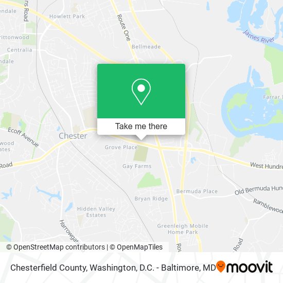 Chesterfield County map